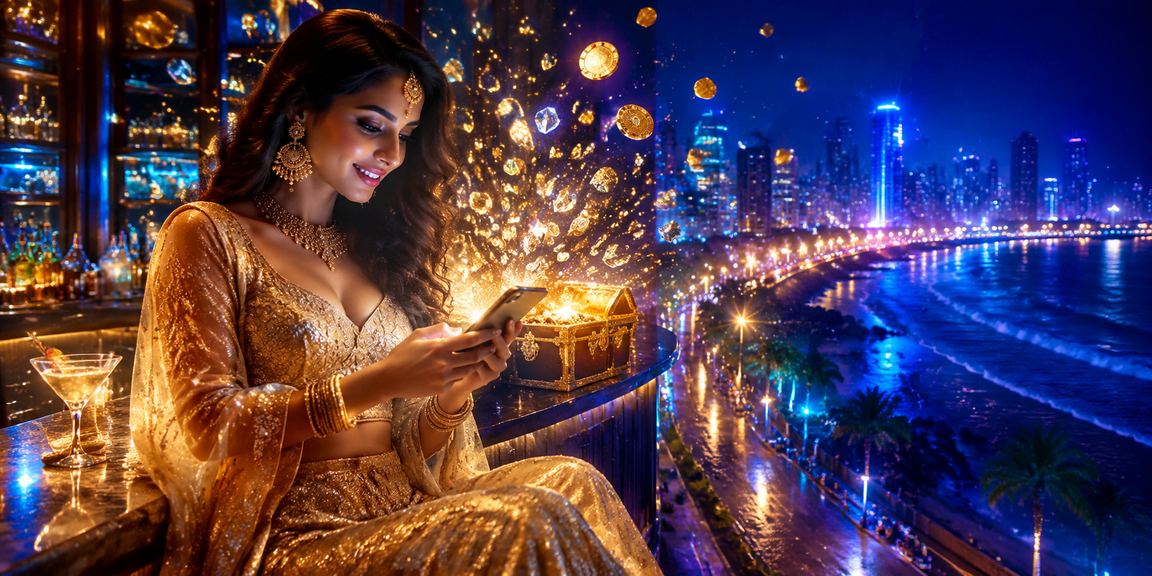 Mobile user playing casino games in Mumbai city